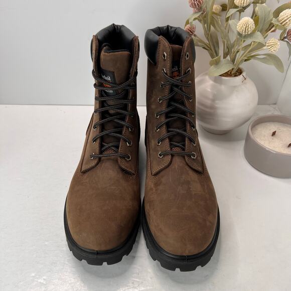 Timberland PRO Direct Attach 8-inch Steel Toe Waterproof Boot Brown Men 11 NWOB - Picture 5 of 9